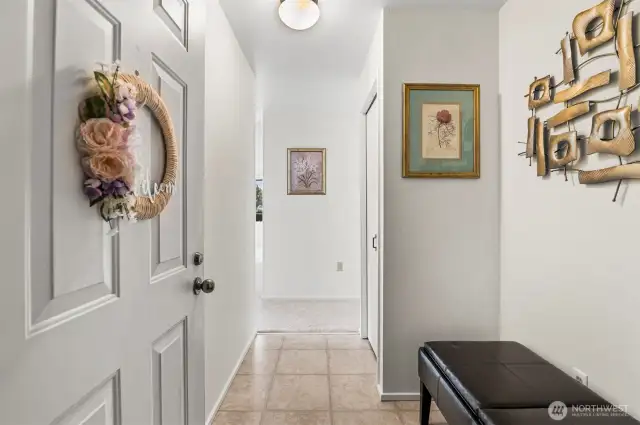 Entrance Area of Condo includes Closet.