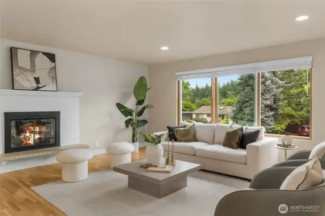 Beautiful living room on the main floor