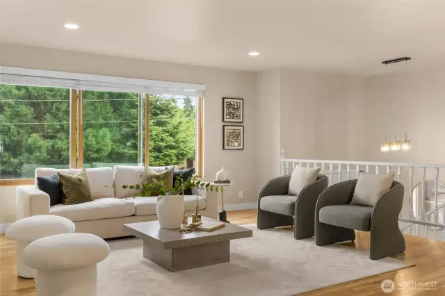 Large living room with plenty of entertaining space