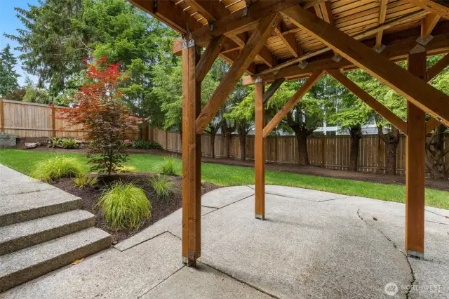 Plenty of room for patio furniture under the deck
