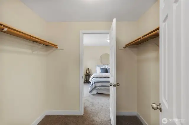 Large walk in closet.
