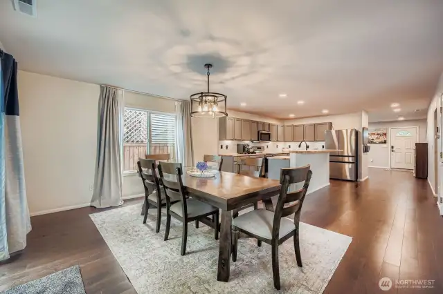 Dining area off of kitchen area
