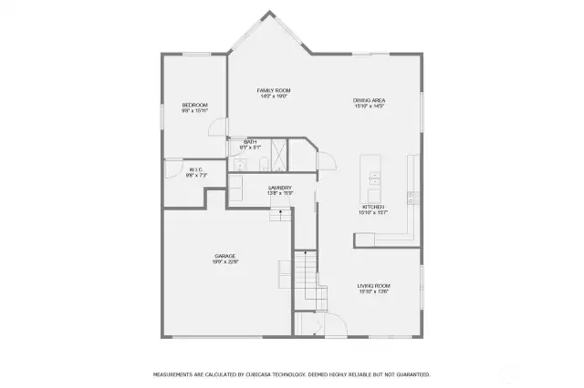 Downstairs floor plan