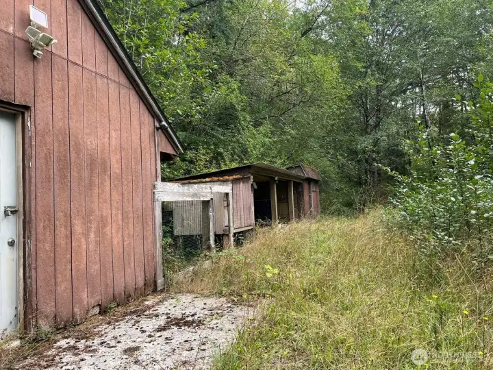Outbuildings that were camped in