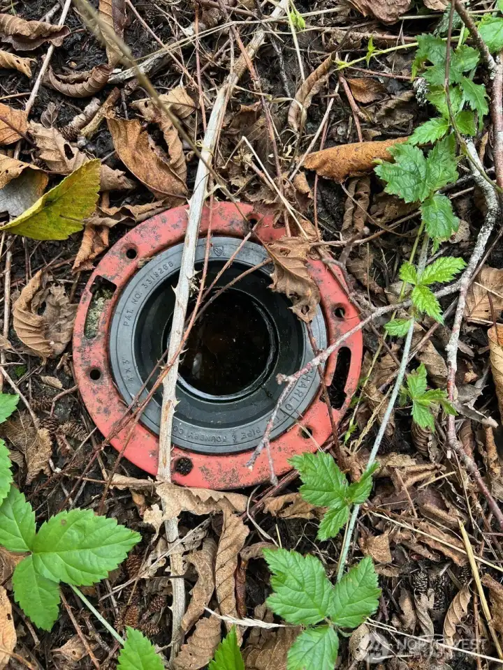 flange for what we think was the old toilet area