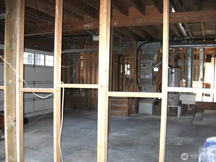 Interior of 3 Car Garage