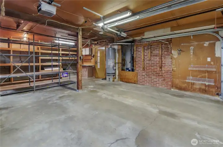 Tons of storage in the attached 2 car garage