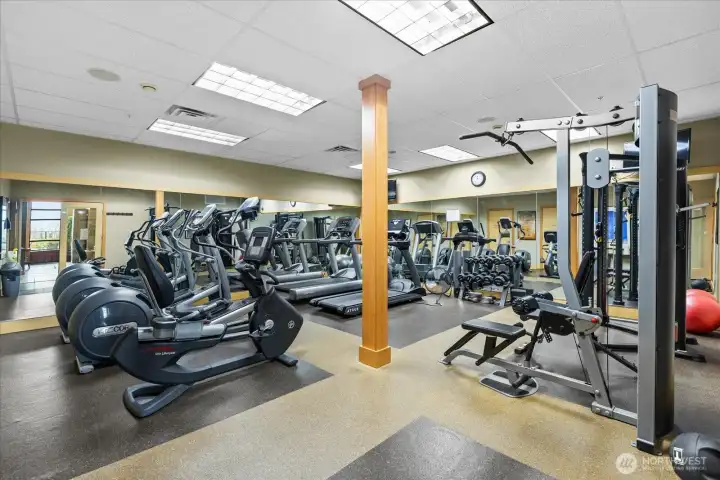 One of 2 workout venues . . .