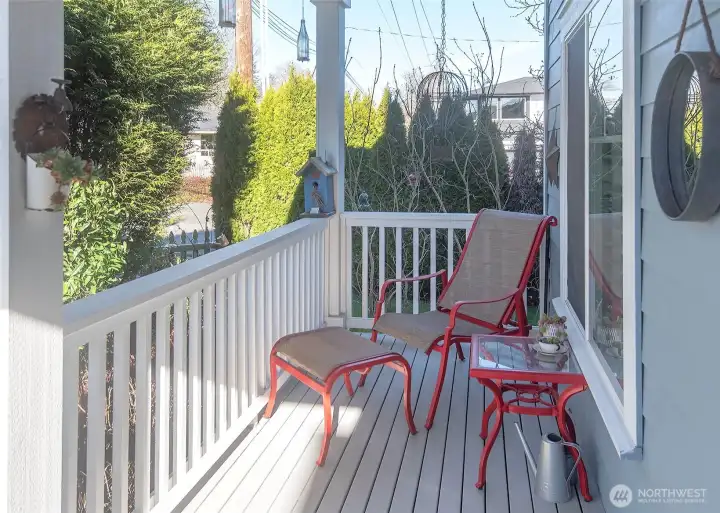 Relax on the west-facing covered front porch and take in beautiful sunset skies over the Snohomish Valley.