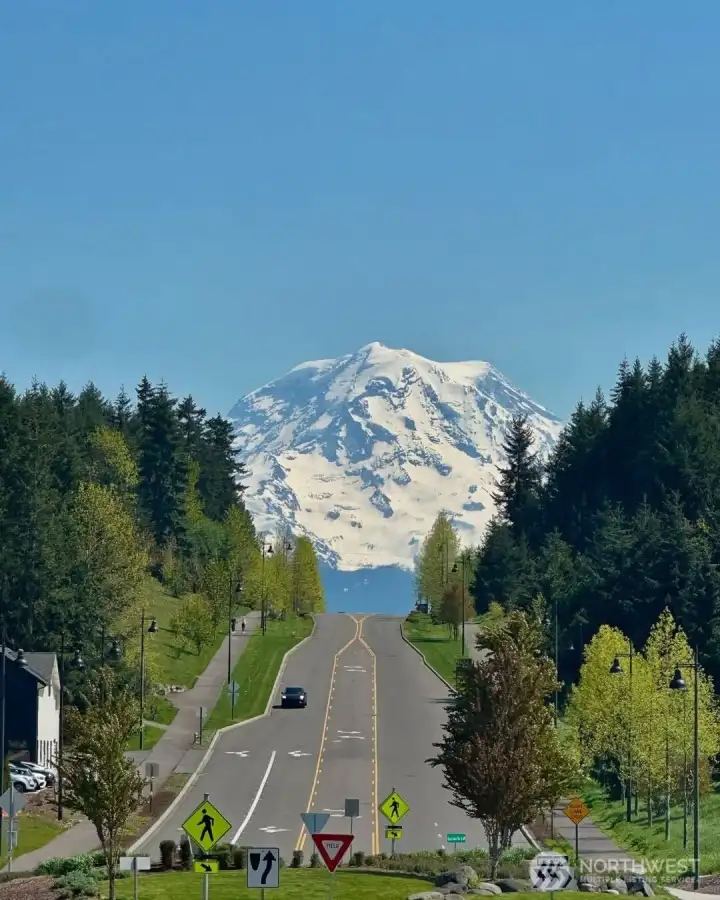 View of the Mt Rainer as you leave Tehaleh