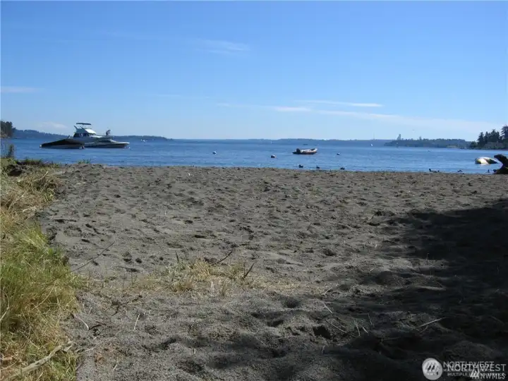 Private community beach access