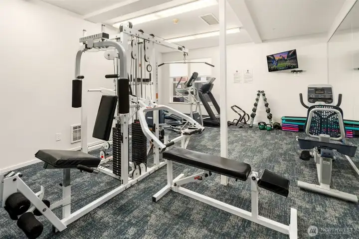 Well appointed gym