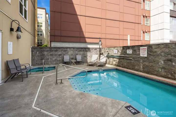 Outdoor pool is ready for the summer