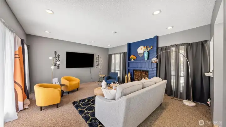 Clubhouse entertainment area