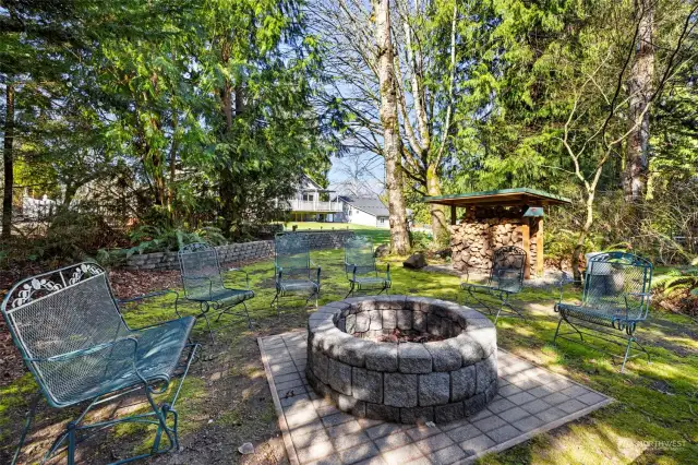 Fire pit for those NW summer nights.