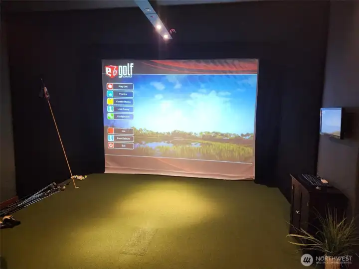 GOLF SIMULATOR in the ADU