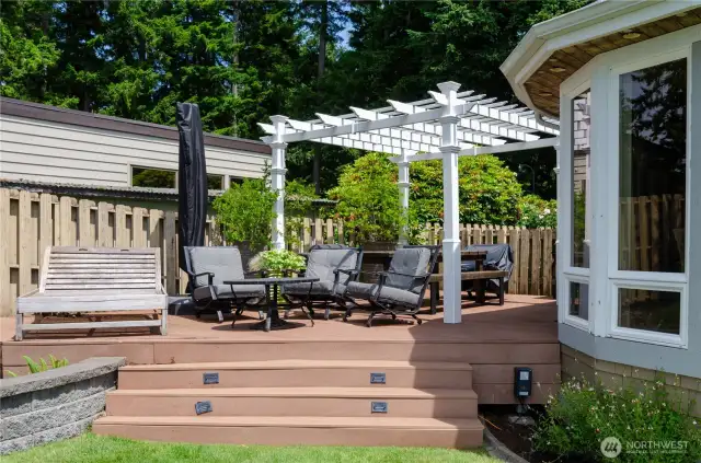 Deck and sideyard