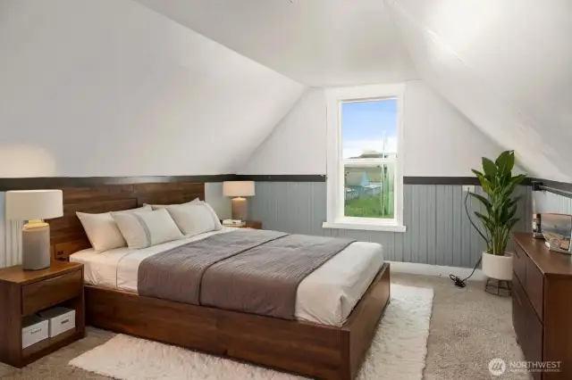 Master Bedroom Upstairs Virtually Staged