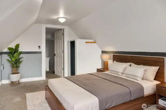 Master Bedroom Upstairs Virtually Staged