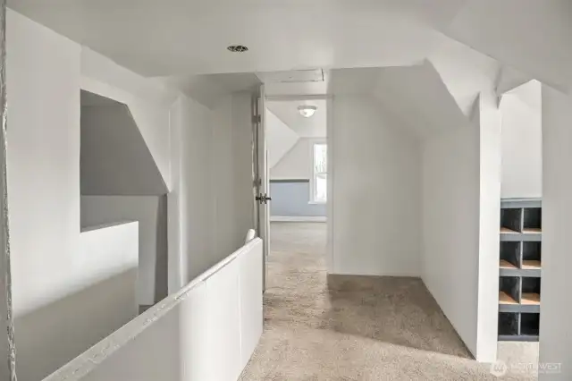Upstairs Storage on 2 Sides