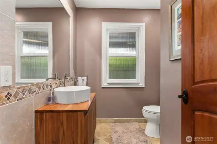 Main Floor half bath.