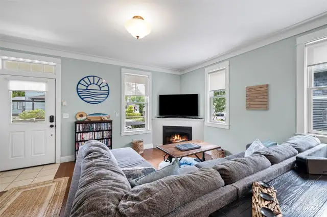 Enter into the Living Room - a great place for cozy gathering.