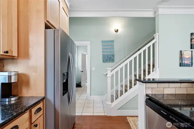 To the left is the mudroom/laundry area . . floor plans are available upon request.