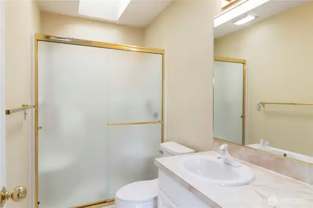 Upstairs Primary Bathroom with Walk In Shower