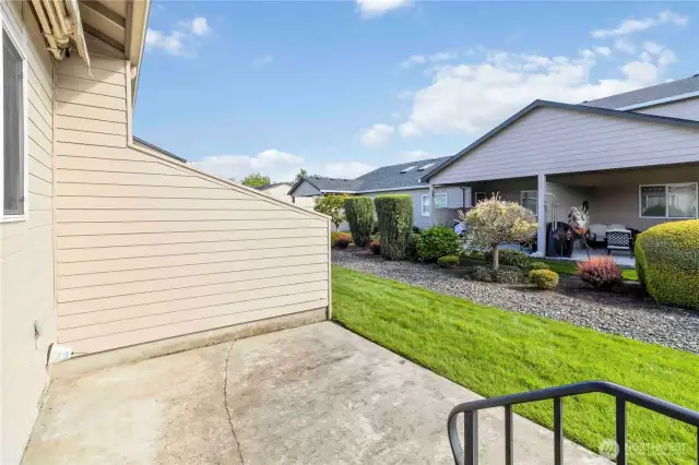 Back Porch with Shared Green Space