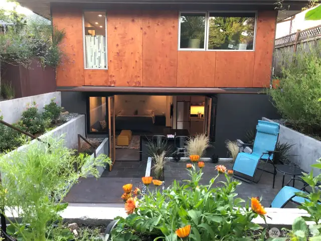ADU patio space.