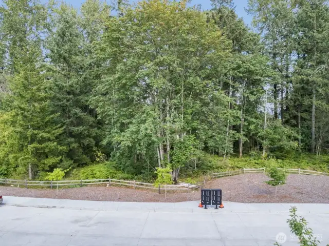 This great green space is your view across the street.