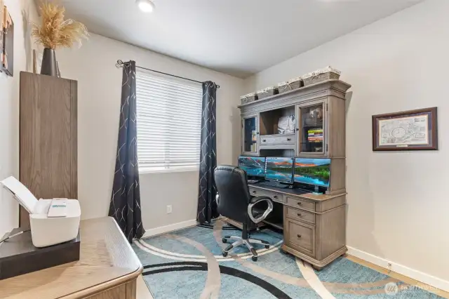 Office with closet.