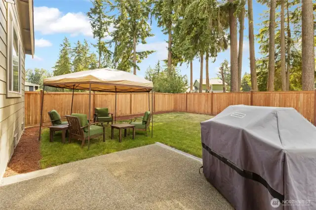 Enjoy your low maintenance backyard or design it to fit your style.