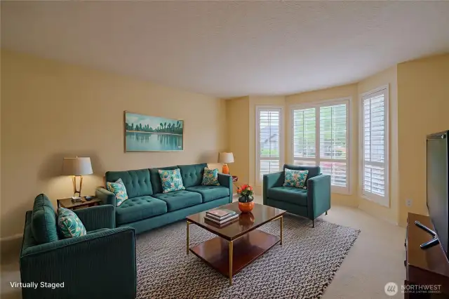 Formal Living Room Virtually Staged