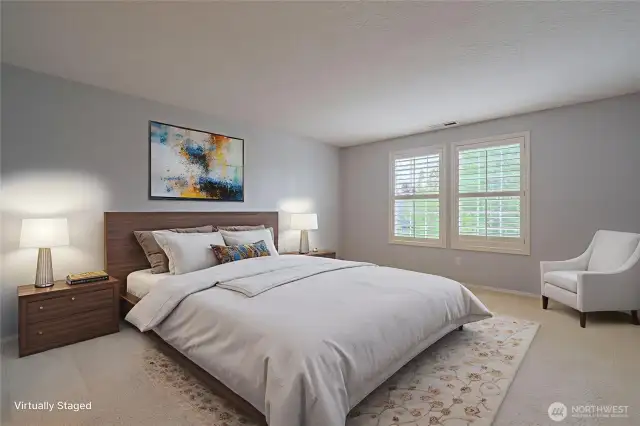 Primary Bedroom Virtually Staged