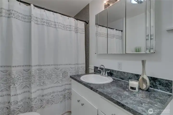 Main floor full bath.