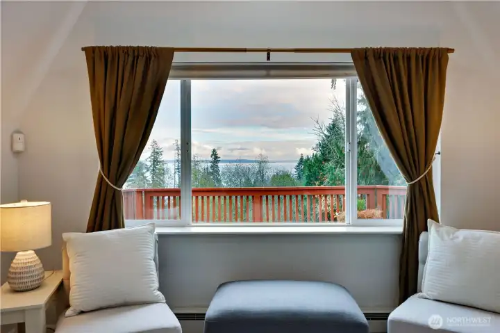 Sunrise views from the living room