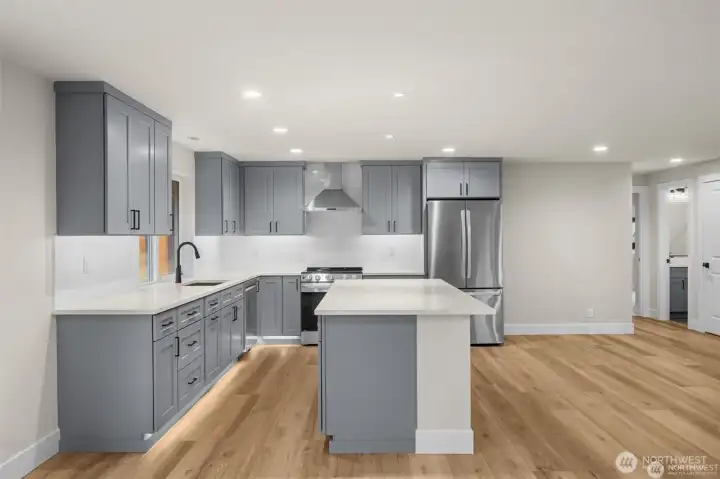 Large Kitchen Island with Ample Storage