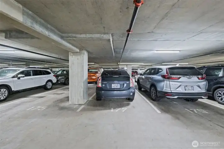 1 of 2 parking spaces