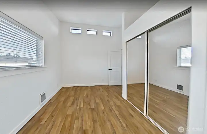 Spacious feeling bedrooms