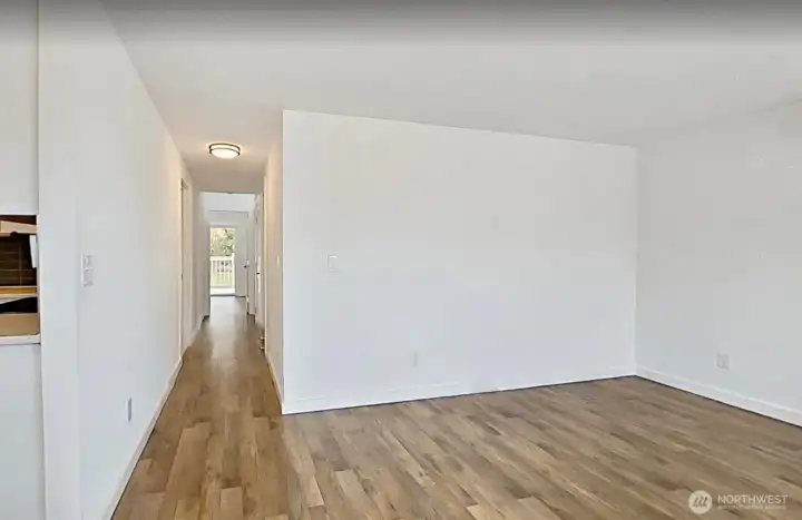 Great Room with Kitchen on the Left