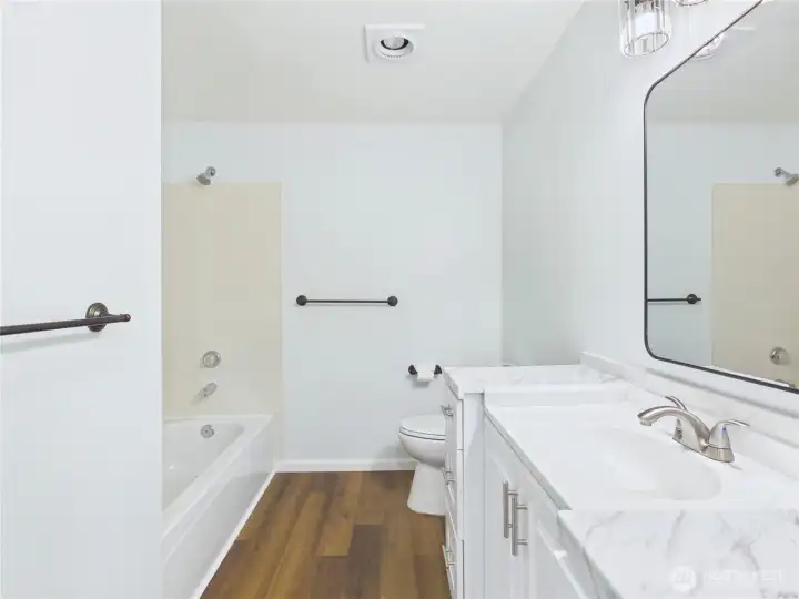 Updated bathroom.
