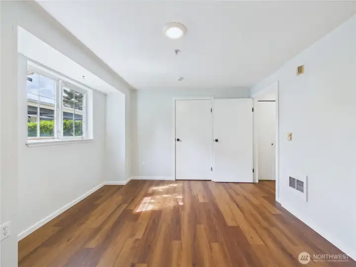 Generous space and closet