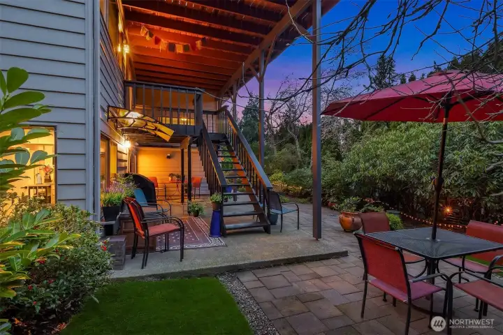 Patio off private suite