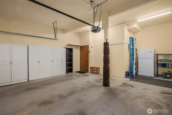 Large 2-car garage