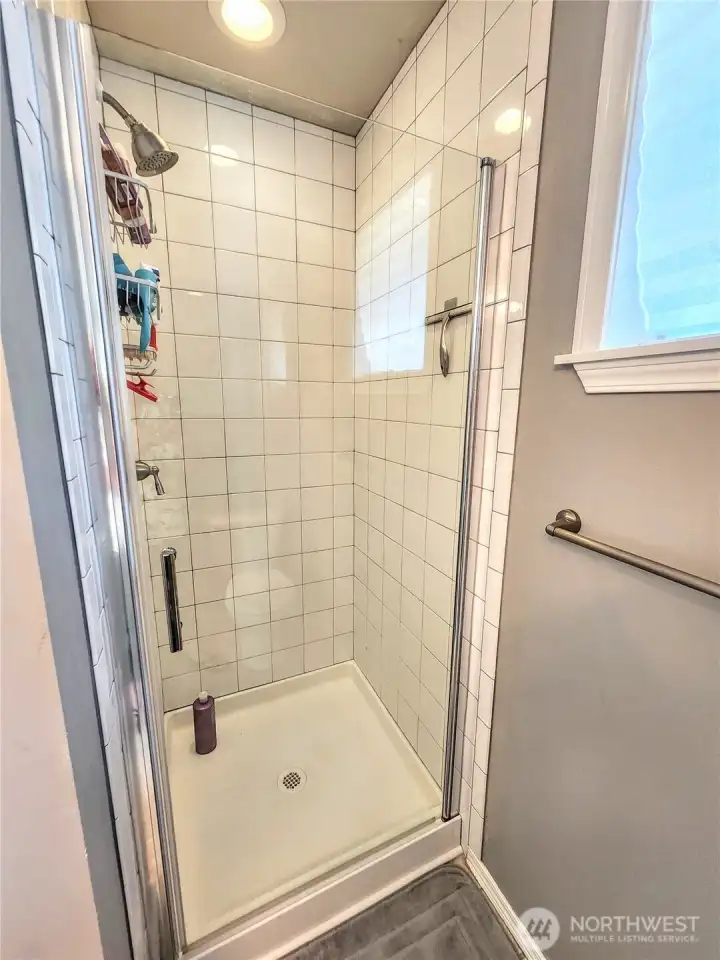 Newly-redone Primary shower.