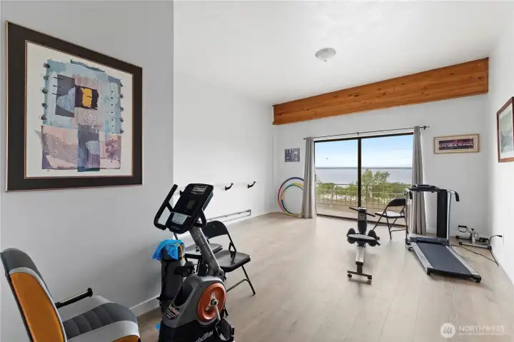 Updated fitness room in upper building Updated fitness room in upper building
