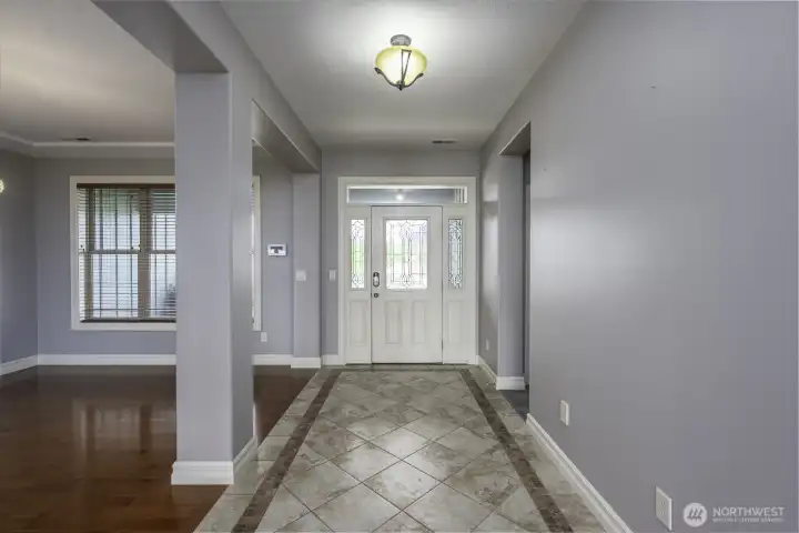 Tiled entryway