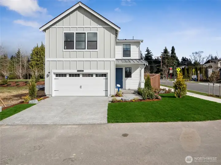2-Car garage with 50AMP EV plug. Photo is representational. Actual home is under construction and finishes and paint colors may vary. See site agent for details.... 2-Car garage with 50AMP EV plug. Photo is representational. Actual home is under construction and finishes and paint colors may vary. See site agent for details....
