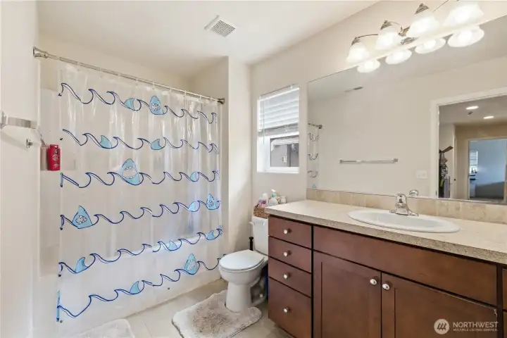 Upper full bathroom Upper full bathroom